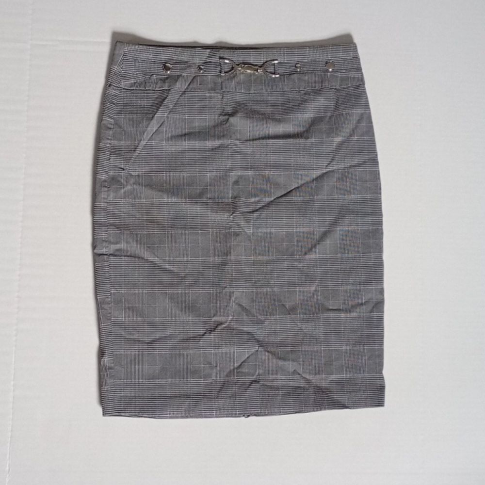 Soho Apparel Medium Checkered Chain Plaid Pencil  Skirt Career Office Y2K 90s